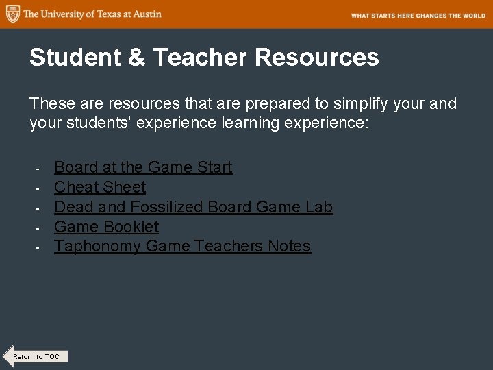 Student & Teacher Resources These are resources that are prepared to simplify your and