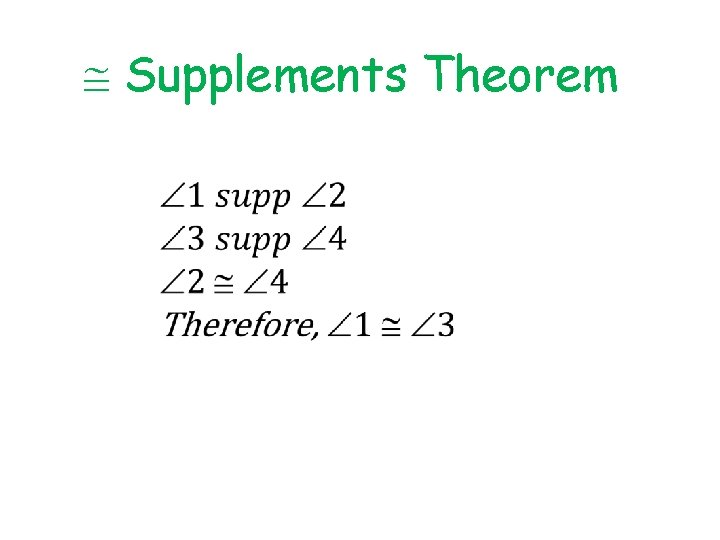  Supplements Theorem 