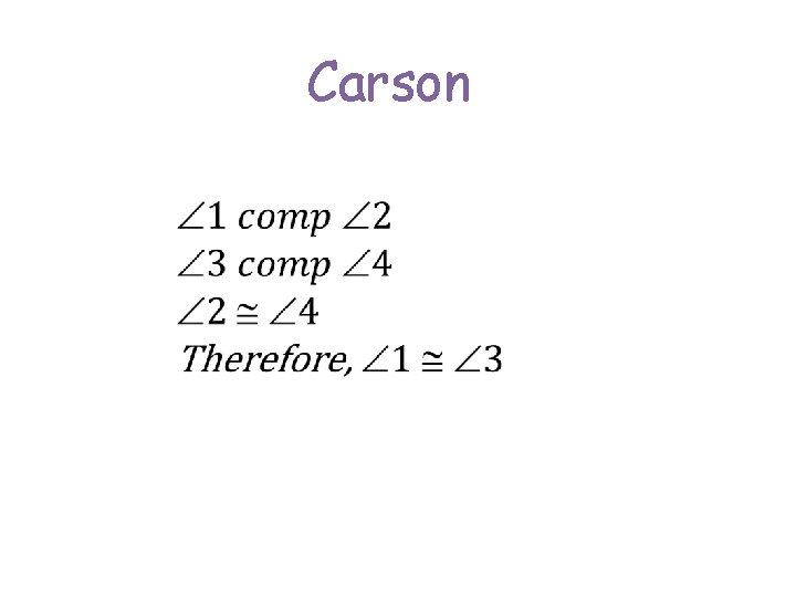Carson 