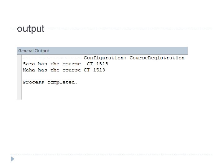 output output