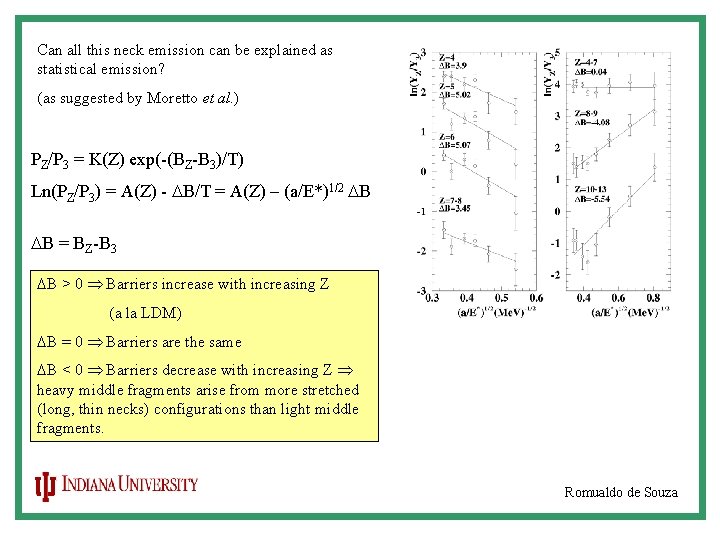 Can all this neck emission can be explained as statistical emission? (as suggested by