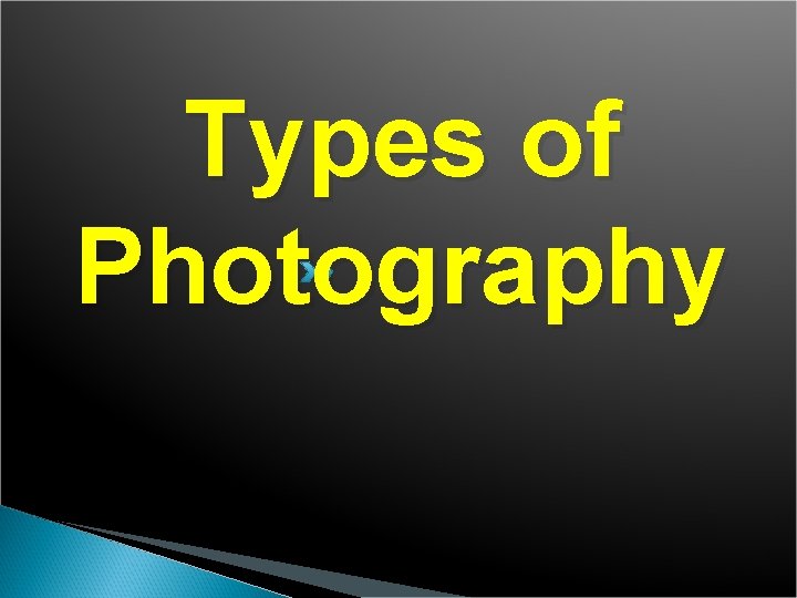 Types of Photography 