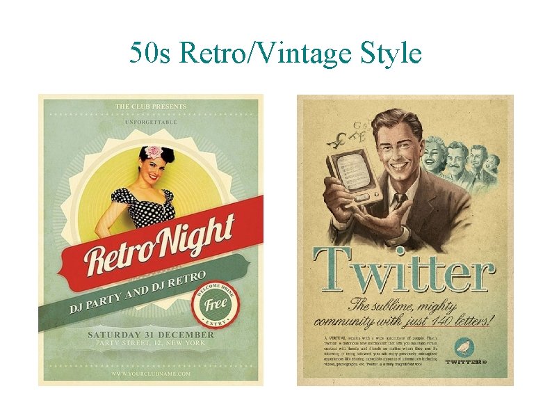 50 s Retro/Vintage Style 