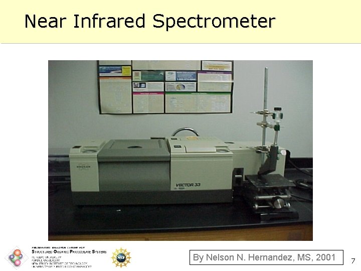 Near Infrared Spectrometer By Nelson N. Hernandez, MS, 2001 7 
