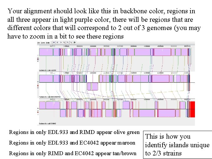 Your alignment should look like this in backbone color, regions in all three appear