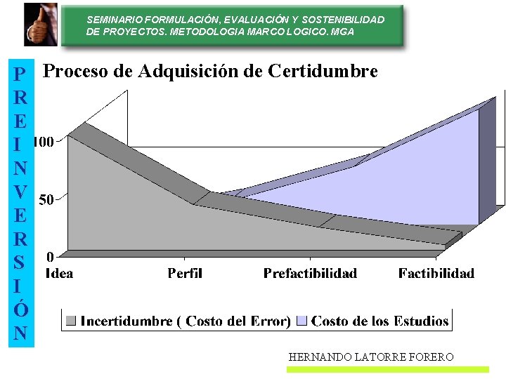 SEMINARIO FORMULACIÓN, EVALUACIÓN Y SOSTENIBILIDAD DE PROYECTOS. METODOLOGIA MARCO LOGICO. MGA P Proceso de