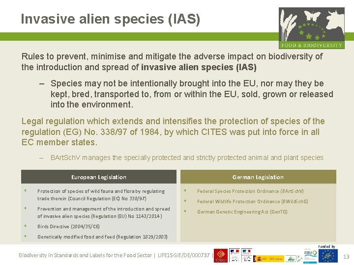 Invasive alien species (IAS) Rules to prevent, minimise and mitigate the adverse impact on