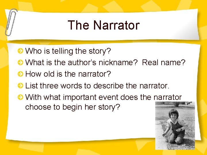 To Kill a Mockingbird Chapter 1 Important Information
