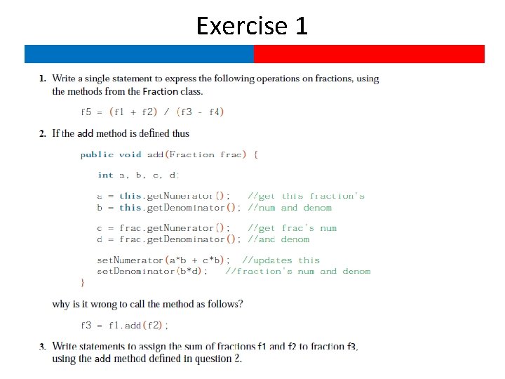 Exercise 1 