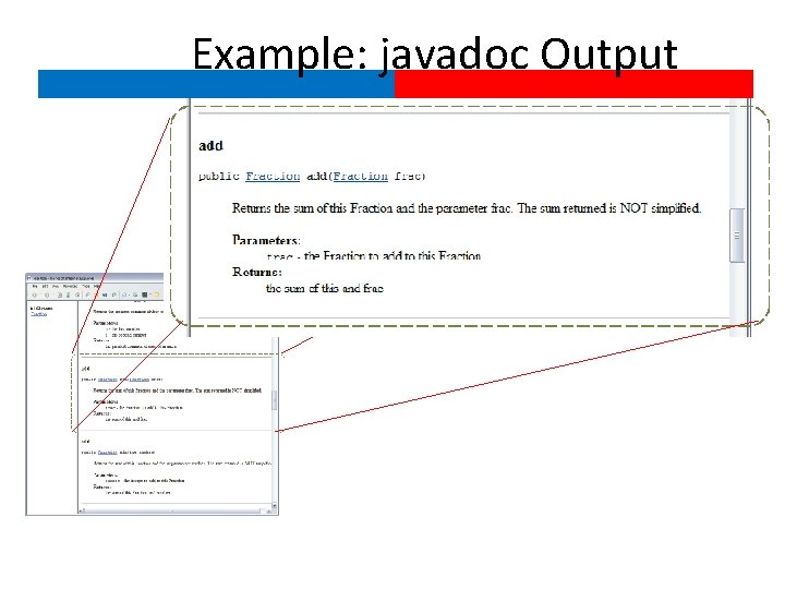 Example: javadoc Output 