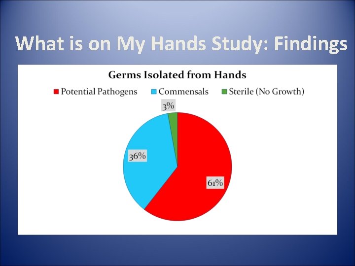 What is on My Hands Study: Findings 