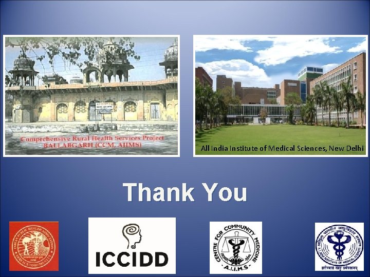 All India Institute of Medical Sciences, New Delhi Thank You 