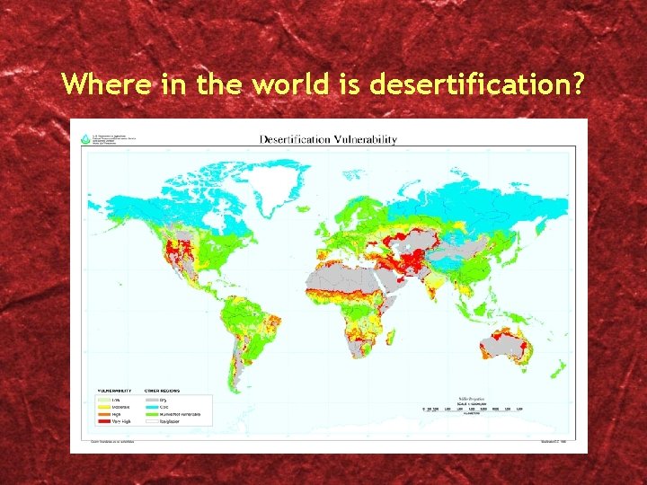 Where in the world is desertification? 