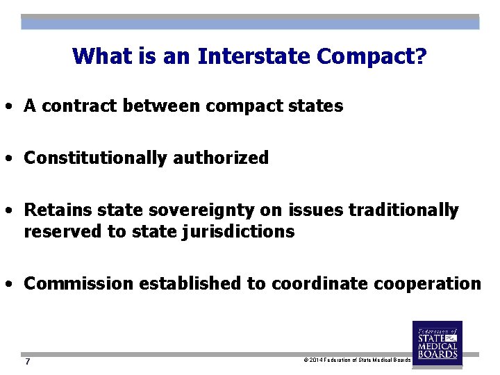 What is an Interstate Compact? • A contract between compact states • Constitutionally authorized