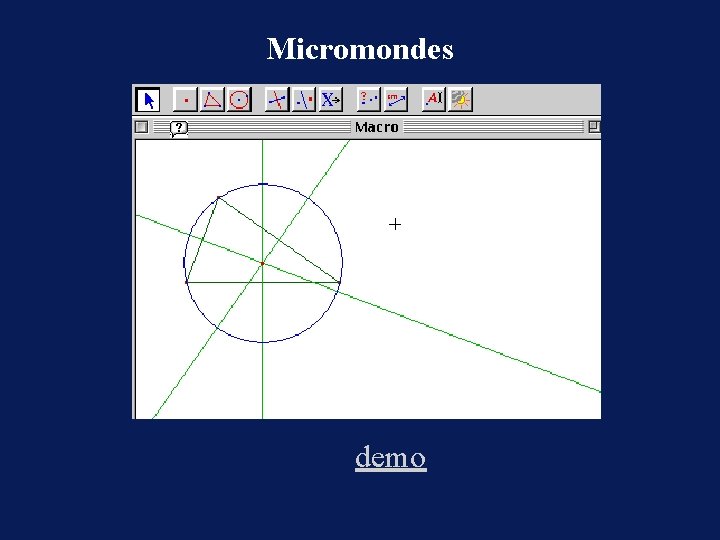 Micromondes demo 