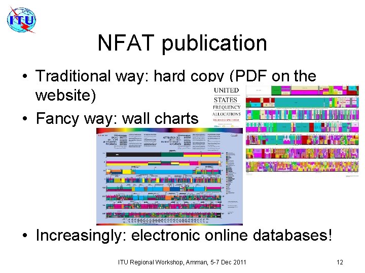 NFAT publication • Traditional way: hard copy (PDF on the website) • Fancy way: