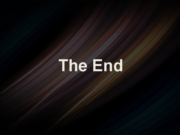 The End 