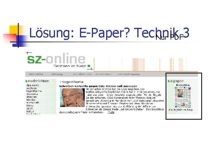 Lösung: E-Paper? Technik Nur PDF 3 