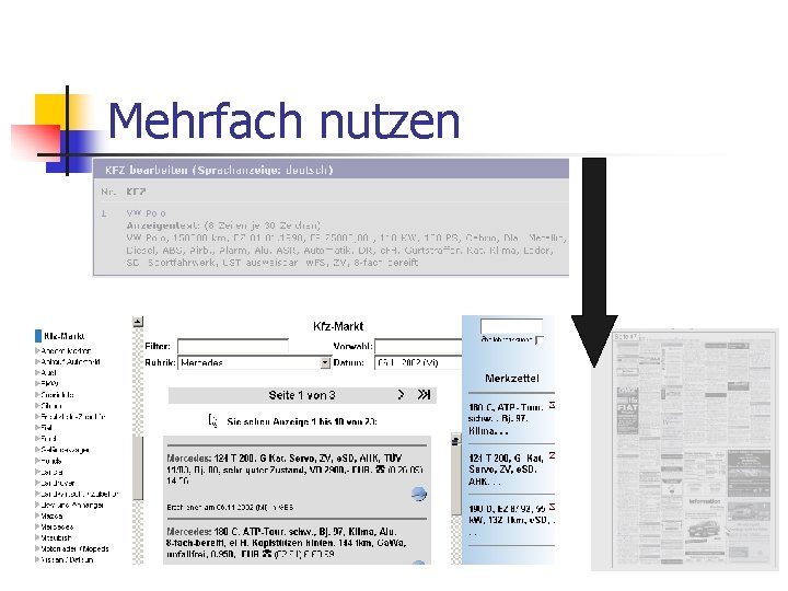 Mehrfach nutzen 