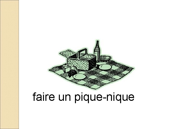 faire un pique-nique 