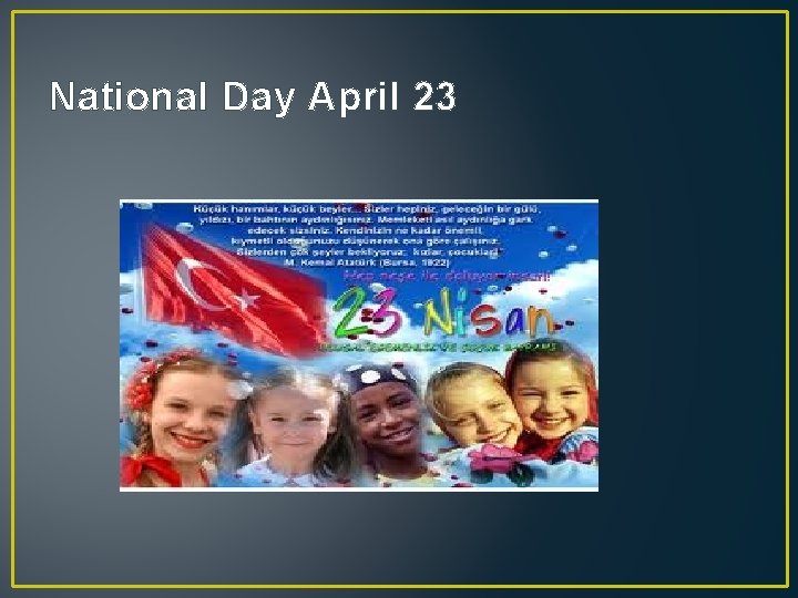 National Day April 23 