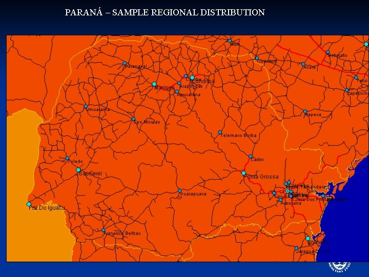 PARANÁ – SAMPLE REGIONAL DISTRIBUTION 
