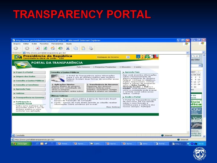 TRANSPARENCY PORTAL 