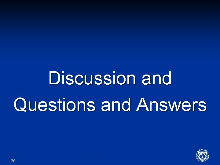 Discussion and Questions and Answers 25 