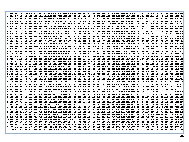 20035299304068464649790723515602557504478254755697514192650169737108940595563114530895061308809333481010382343429072631818229493821188126688 69506364761547029165041871916351587966347219442930927982084309104855990570159318959639524863372367203002916969592156108764948889254090805911 45703767520850020667156370236612635974714480711177481588091413574272096719015183628256061809145885269982614142503012339110827360384376787644 90432059603791244909057075603140350761625624760318637931264847037437829549756137709816046144133086921181024859591523801953310302921628001605 68670105651646750568038741529463842244845292537361442533614373729088303794601274724958414864915930647252015155693922628180691650796381064132 27530726714399815850881129262890113423778270556742108007006528396332215507783121428855167555407334510721311242739956298271976915005488390522 38043570458481979563931578535100189920000241419637068135598404640394721940160695176901561197269823378900176415171900511334663068981402193834 81435426387306539552969691388024158161859561100640362119796101859534802787167200122604642492385111393400464351623867567078745259464670903886 54774348321789701276445552940909202195958575162297333357615955239488529757995402847194352991354376370598692891375715374000198639433246489005 25431066296691652434191746913896324765602894151997754777031380647813423095961909606545913008901888875880847336259560654448885014473357060588 17090162108499714529568344061979690565469813631162053579369791403236328496233046421066136200220175787851857409162050489711781820400187282939 94344618622432800983732376493181478984811945271300744022076568091037620399920349202390662626449190916798546151577883906039772075927937885224 12943010174580868622633692847258514030396155585643303854506886522131148136384083847782637904596071868767285097634712719888906804782432303947 18650525660978150729861141430305816927924971409161059417185352275887504477592218301158780701975535722241400019548102005661773589781499532325