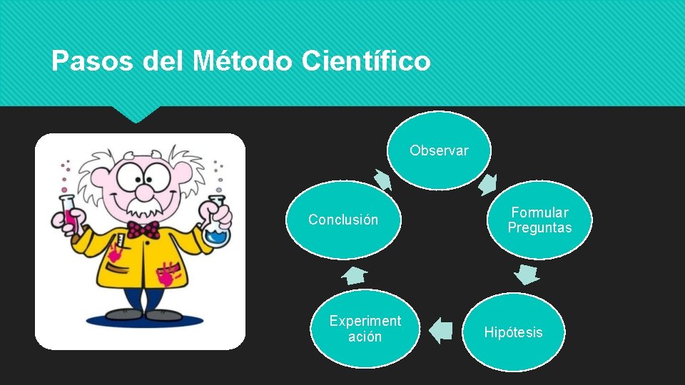 Objetivo Conocer las distintas fases del mtodo cientfico