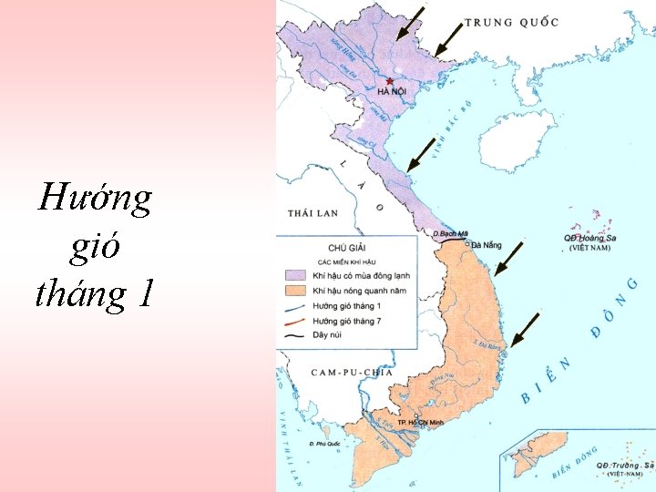 Hướng gió tháng 1 