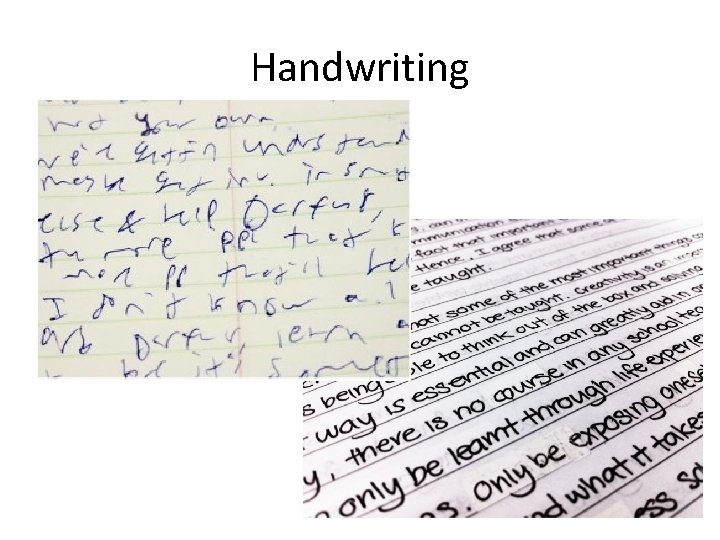 Handwriting 