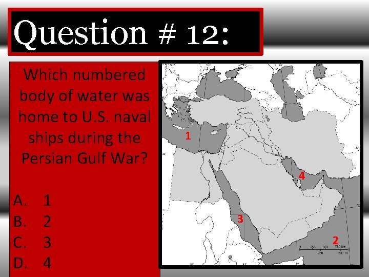 Question # 12: Which numbered body of water was home to U. S. naval