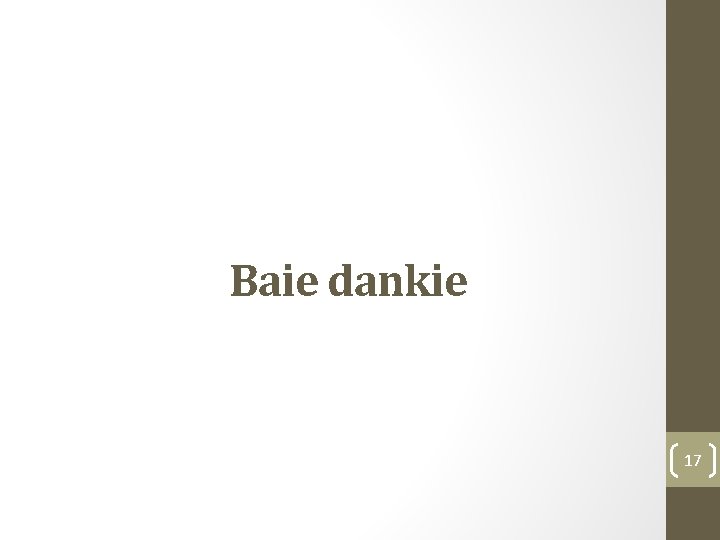 Baie dankie 17 