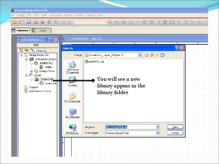 You will see a new library appear in the library folder 
