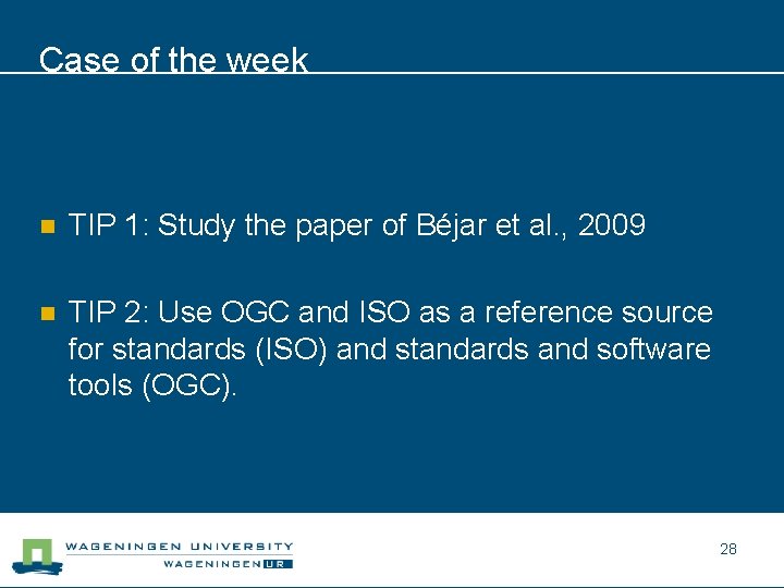 Case of the week n TIP 1: Study the paper of Béjar et al.