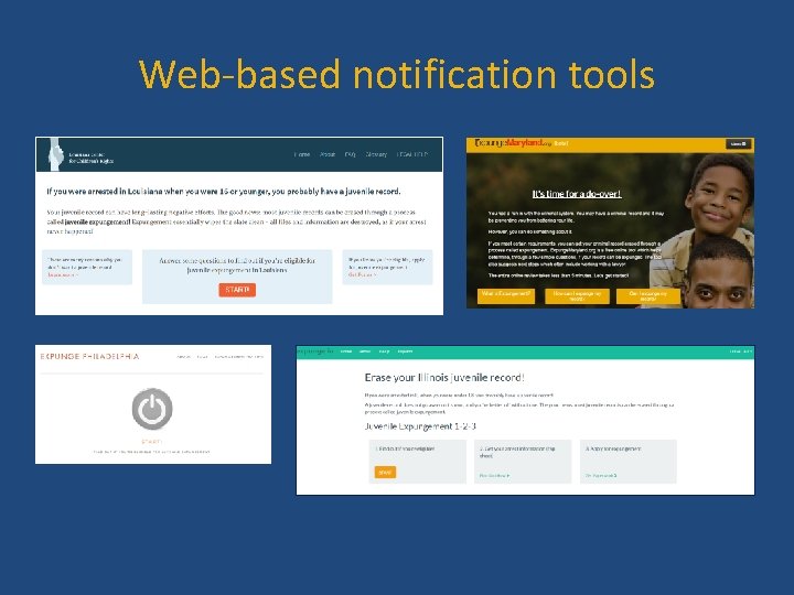 Web-based notification tools 