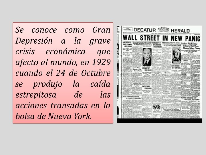 EFECTOS DE LA GRAN DEPRESIN EN CHILE OBJETIVO