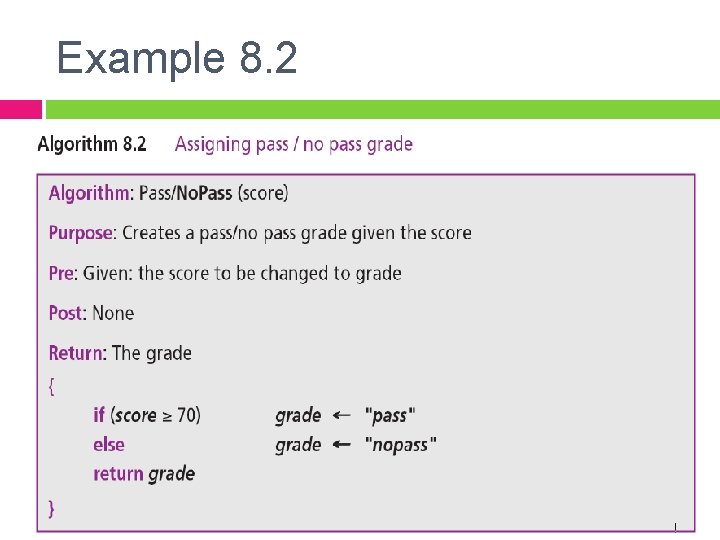 Example 8. 2 