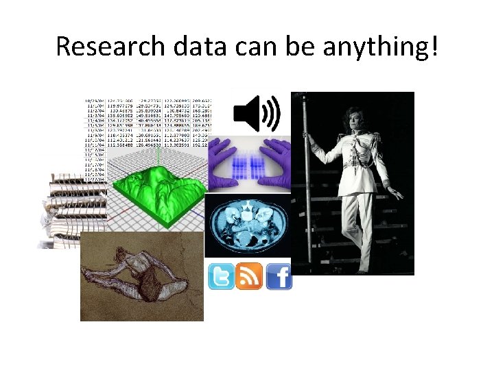 Research data can be anything! 