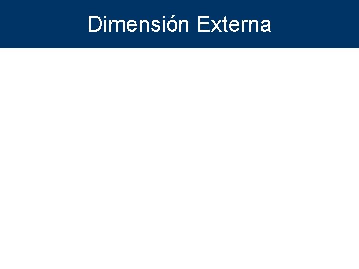 Dimensión Externa 