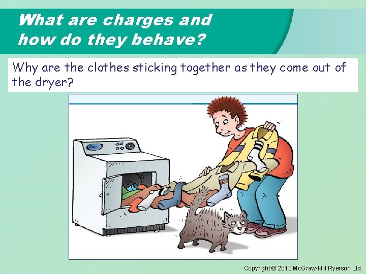 What are charges and how do they behave? Why are the clothes sticking together