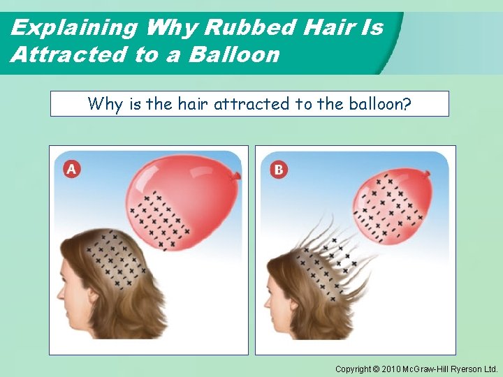 Explaining Why Rubbed Hair Is Attracted to a Balloon Why is the hair attracted