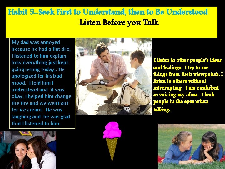 Habit 5 -Seek First to Understand, then to Be Understood Listen Before you Talk