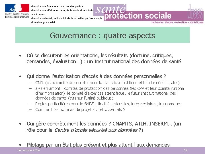 Ministère des finances et des comptes publics Ministère des affaires sociales, de la santé