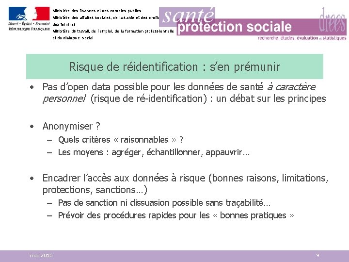 Ministère des finances et des comptes publics Ministère des affaires sociales, de la santé