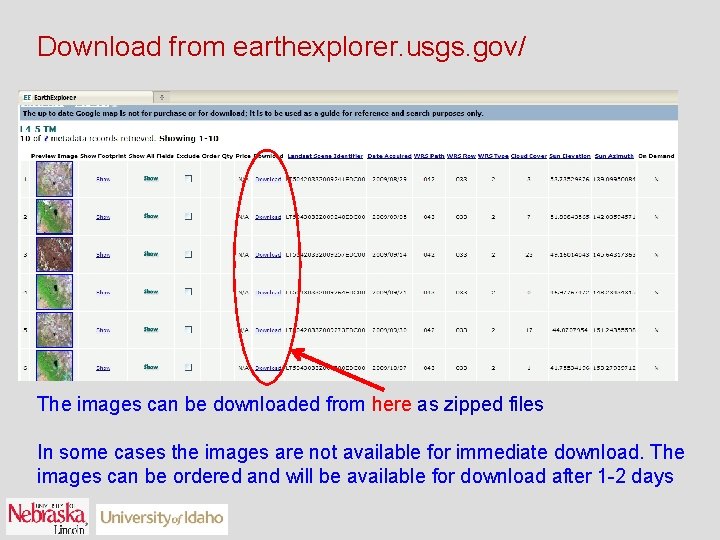 Download from earthexplorer. usgs. gov/ The images can be downloaded from here as zipped