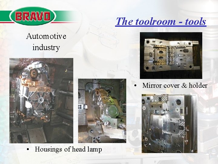 The toolroom - tools Automotive industry • Mirror cover & holder • Housings of