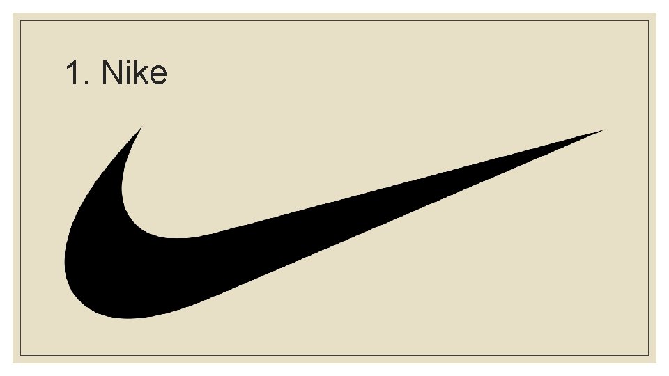 1. Nike 
