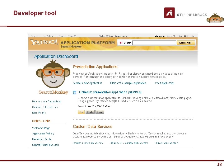Developer tool www. sti-innsbruck. at 38 